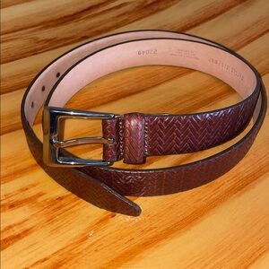 Martin Dingman Leather Belt Men Size 38